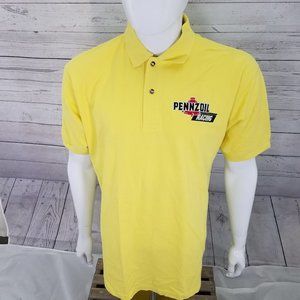 Pennzoil Polo Shirt Yellow Racing Shirt